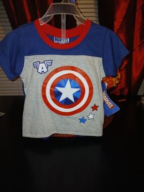 Marvel Captain America Kids Short Set - Blue/Red/White